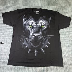Liquid Blue Black Panther T Shirt Mens Sz 2XL New